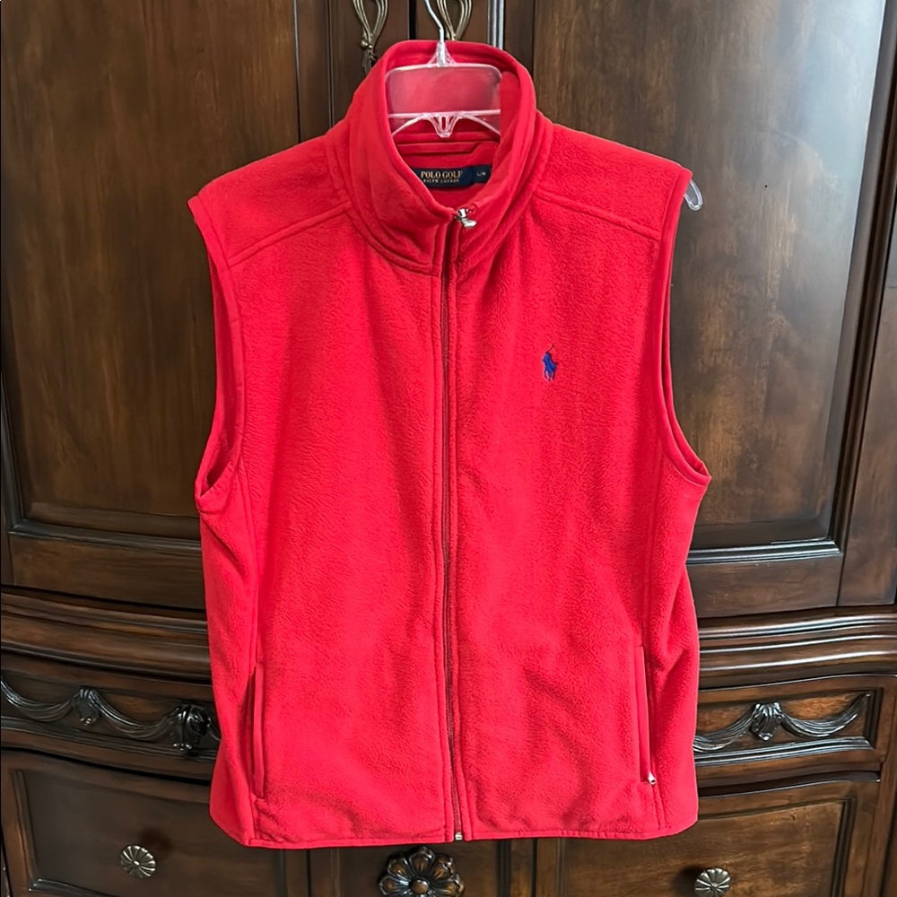 Red Fleece Vest by Polo Ralph Lauren